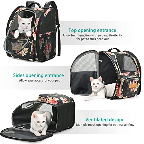 Suppets Cat Backpack Airline Approved Carrier Backpack For Small Dogs Carrier With Ventilated Design Collapsible And Waterproof Pet Bag Carrier With Washable Pad For Travel/Hiking/Outdoor #TOP5