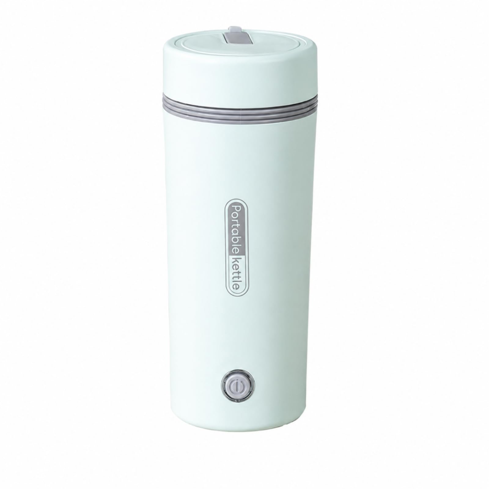 Tasse Chauffante Électrique En Acier Inoxydable 304 Portable Chauffant Électrique Cvercle à pr Déplacement, Vert, Prise EU 220V