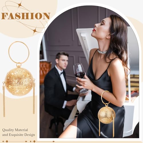Image of Dansydaisy Women Disco Ball Purses Crystal Purses Rhinestone Party Evening Clutch Handbag New Year Bingo Night Party Gift