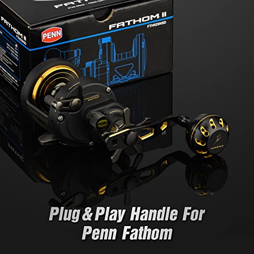 Gomexus Power Handle For Penn Squall/Fathom Level Wind/Star Drag Fathom Lever Drag(Not For 2 Speed) #TOP1