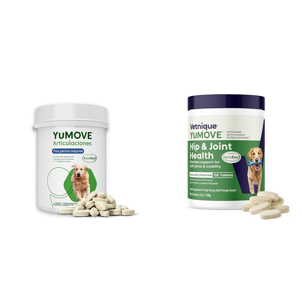 ActivEase Moule Verte pour Chien YuMOVE | Glucosamine et Chondroïtine pour Articulations