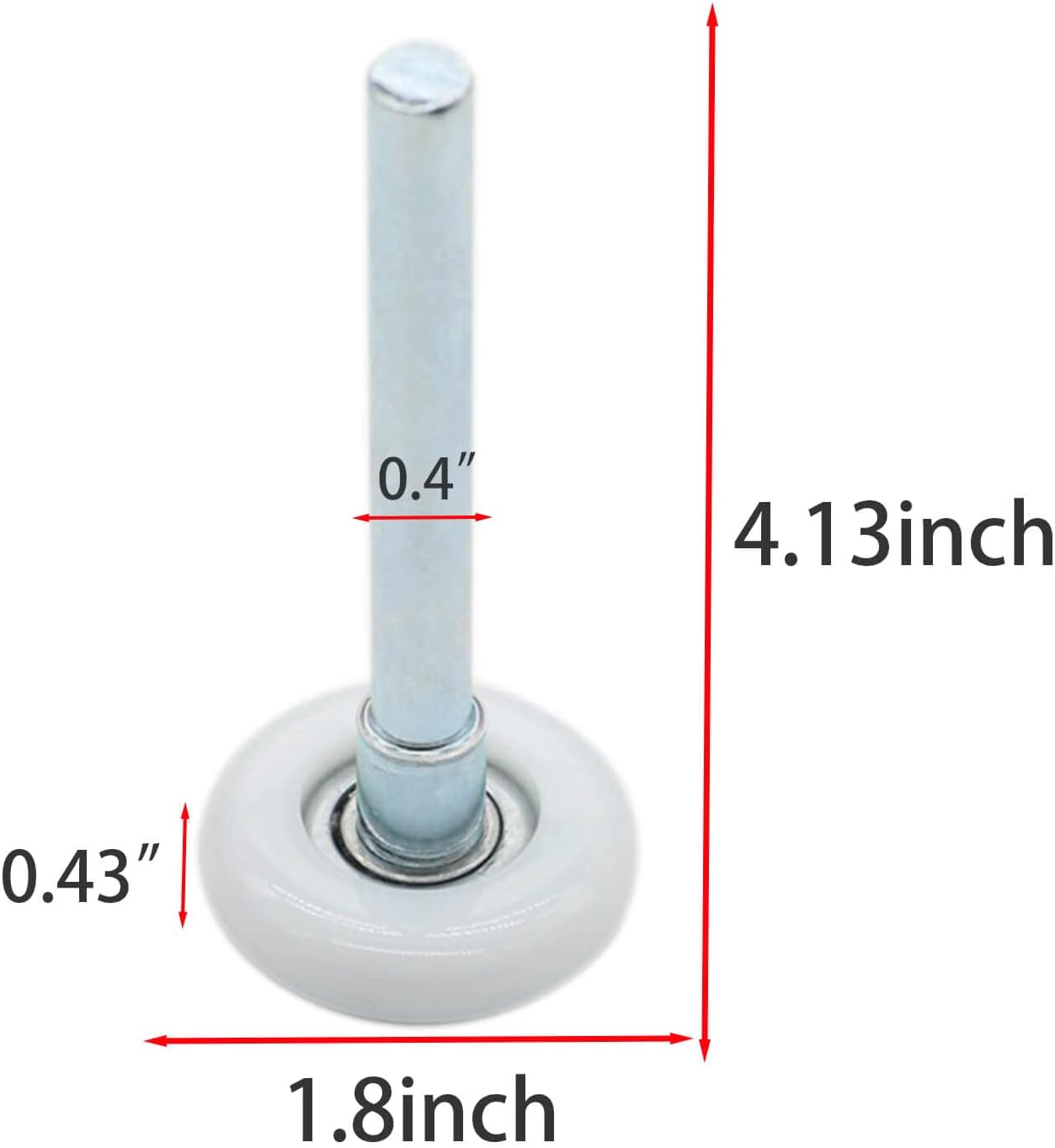 2 Packs 1.8" Nylon Garage Door Roller 4" Stem, Quiet Garage Door Wheels for Garage Door Track Replacement, Durable and High Load 11 Ball Bearing : Tools & Home Improvement