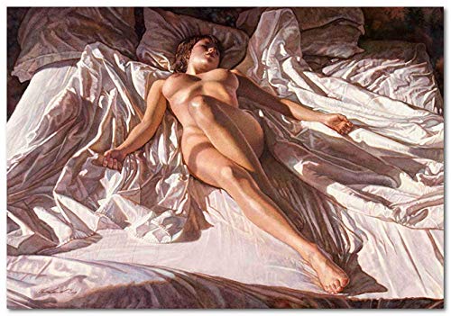 DIY Digital Painting by Number Sexy Nude Girl for Beginner On Canvas Painting