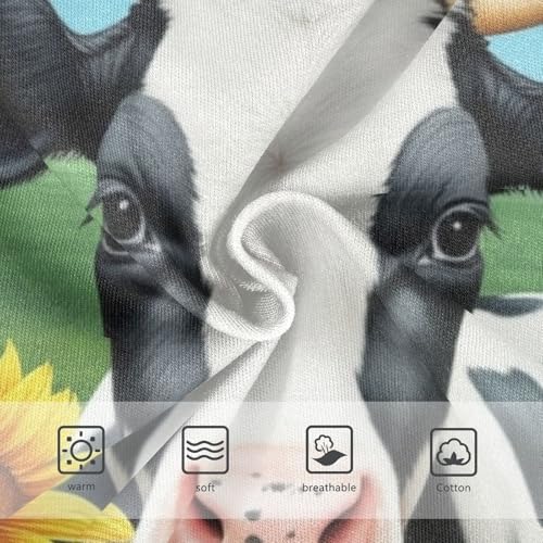 Durable Girls Underwear Toddlers 2t Cotton Little Girl Panties Cute Black White Cow Sunflowers Kids Briefs Undies3