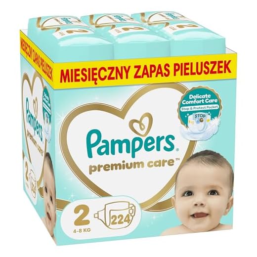 Pampers (Alte Version), 2 Windeln (Mini) - 224 Stk