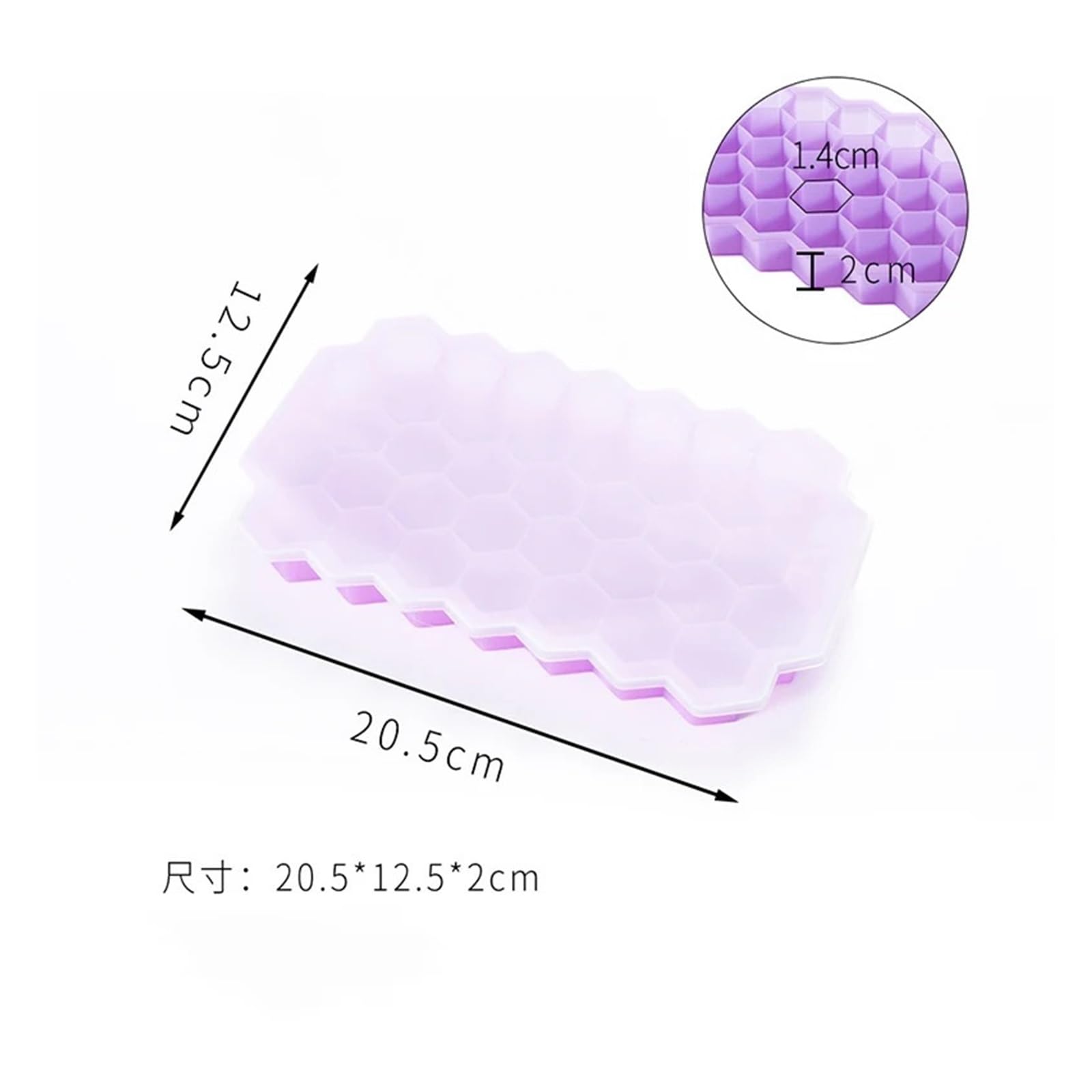 Molde De Silicona for Cubitos De Hielo, Bandeja De Gran Capacidad De 148 Cubitos Con Tapas