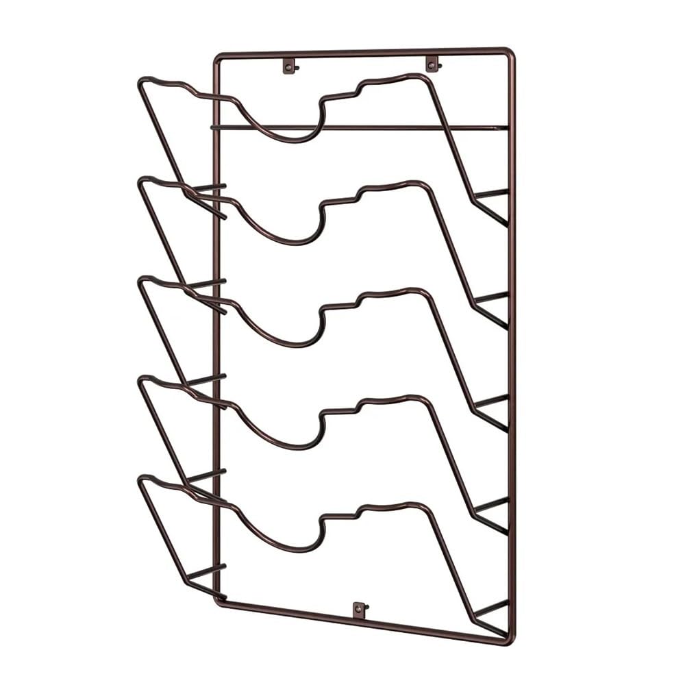 JIUJU Rust-Free Multifunctional Pot Lid Storage Rack Kitchen Organizer Rack Wall(Black)