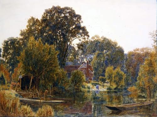 Peinture Murale Trembles en automne Albert Goodwin Idée Déco Salon Chaleureux