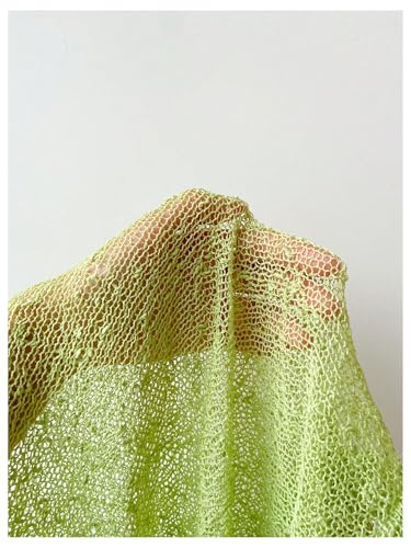 Women's Plus Size Sheer Mesh Ruffle Sweaters Off The Shoulder Tops See Through Half Sleeve Crochet Poncho3