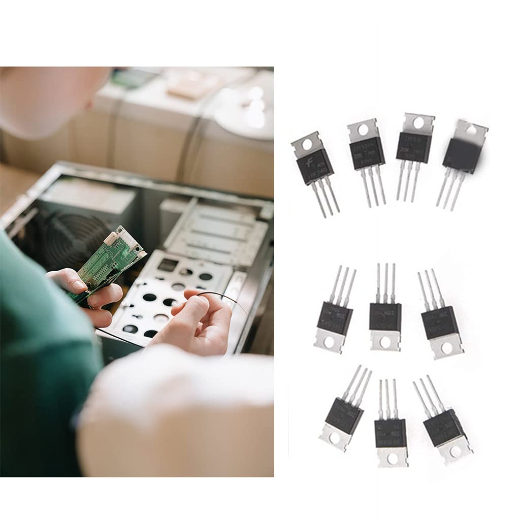 Kit Transistors Mosfet Série IRF 50 Pièces 10 Types Comprenant IRFZ44 IRF510 IRF IRF530 IRF540 IRF640 IRF740 IRF840 Kit Transistors Mosfet