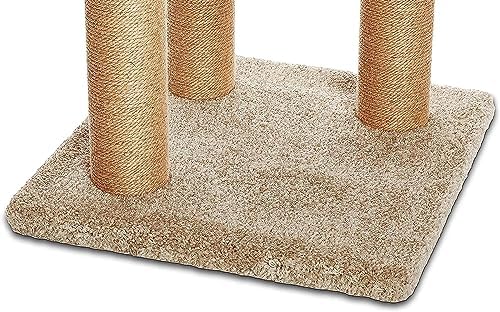 Amazon Basics Cat Tree Tower — texture and fabric close-up