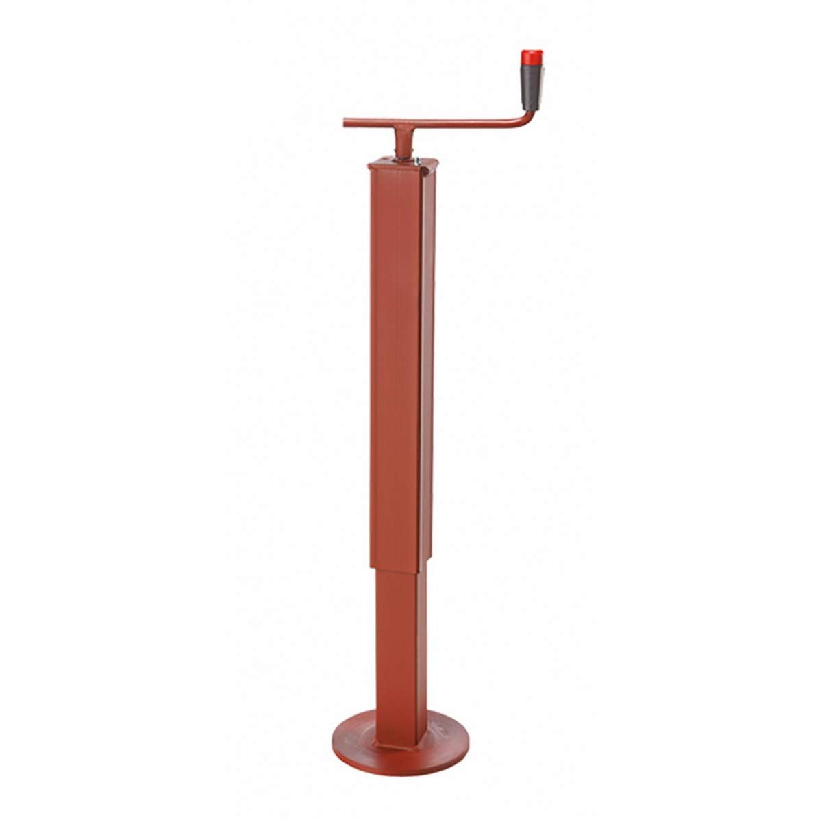 G.L.D. Forniture Servotimone Piede d'appoggio con manovella Superiore Sezione Tubo 50x50 mm Altezza Totale 530 mm carico 300 kg