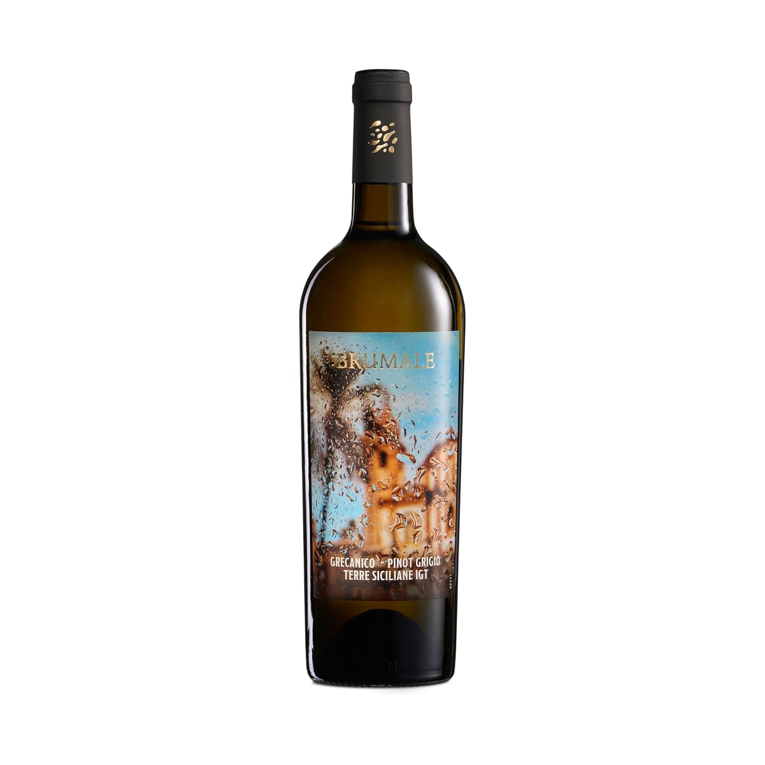 Brumale Vino Bianco Grecanico Pinot Grigio Terre Siciliane IGT, Gusto Ricco e Profumo Fruttato, 12% Vol, Confezione con 6 Bottiglie da 750 ml