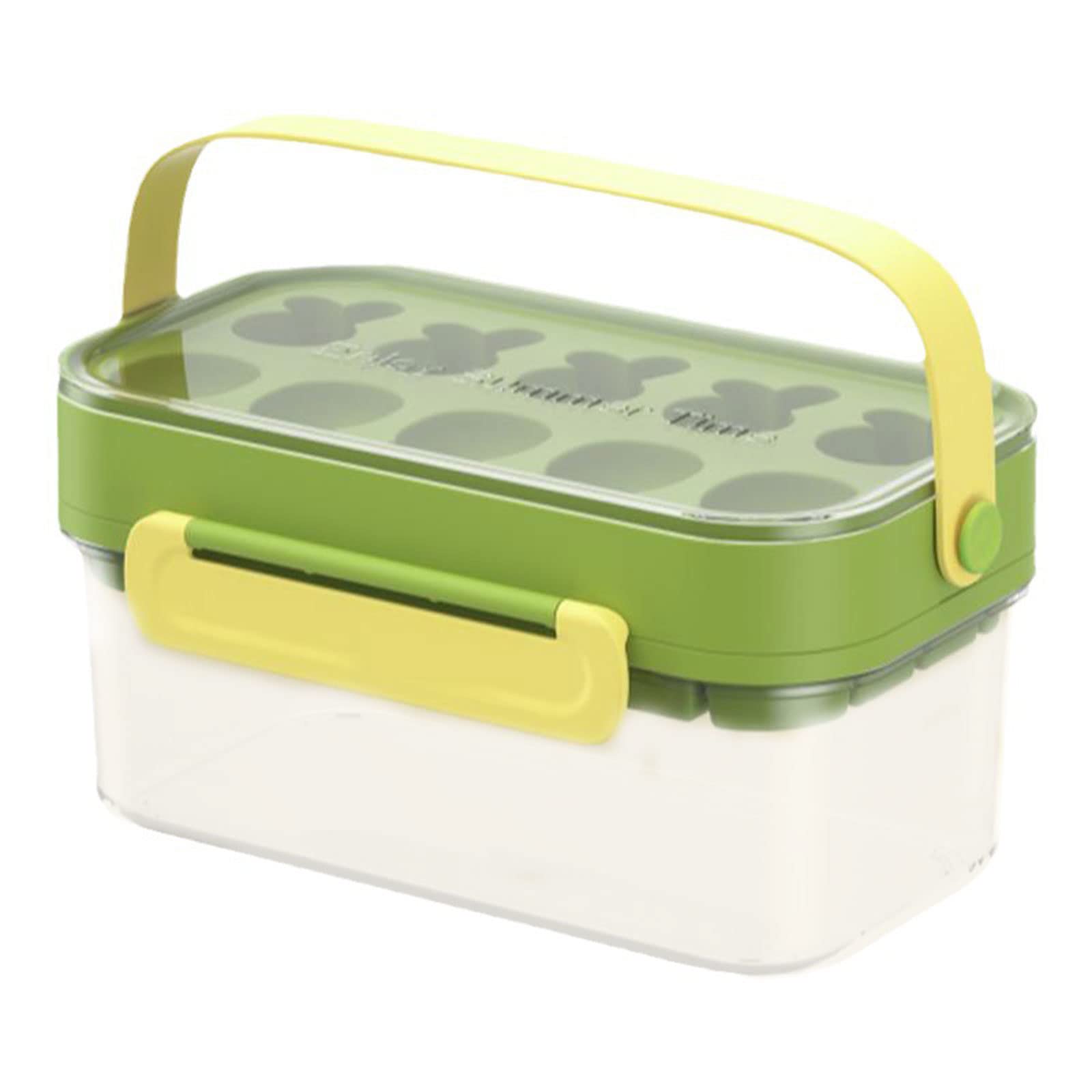Kalttoy = Trays with Lid Ice Cream Mold Panda Mold Silicon Bottom Cube Storage Container Trays for Freezer Silicone Lid