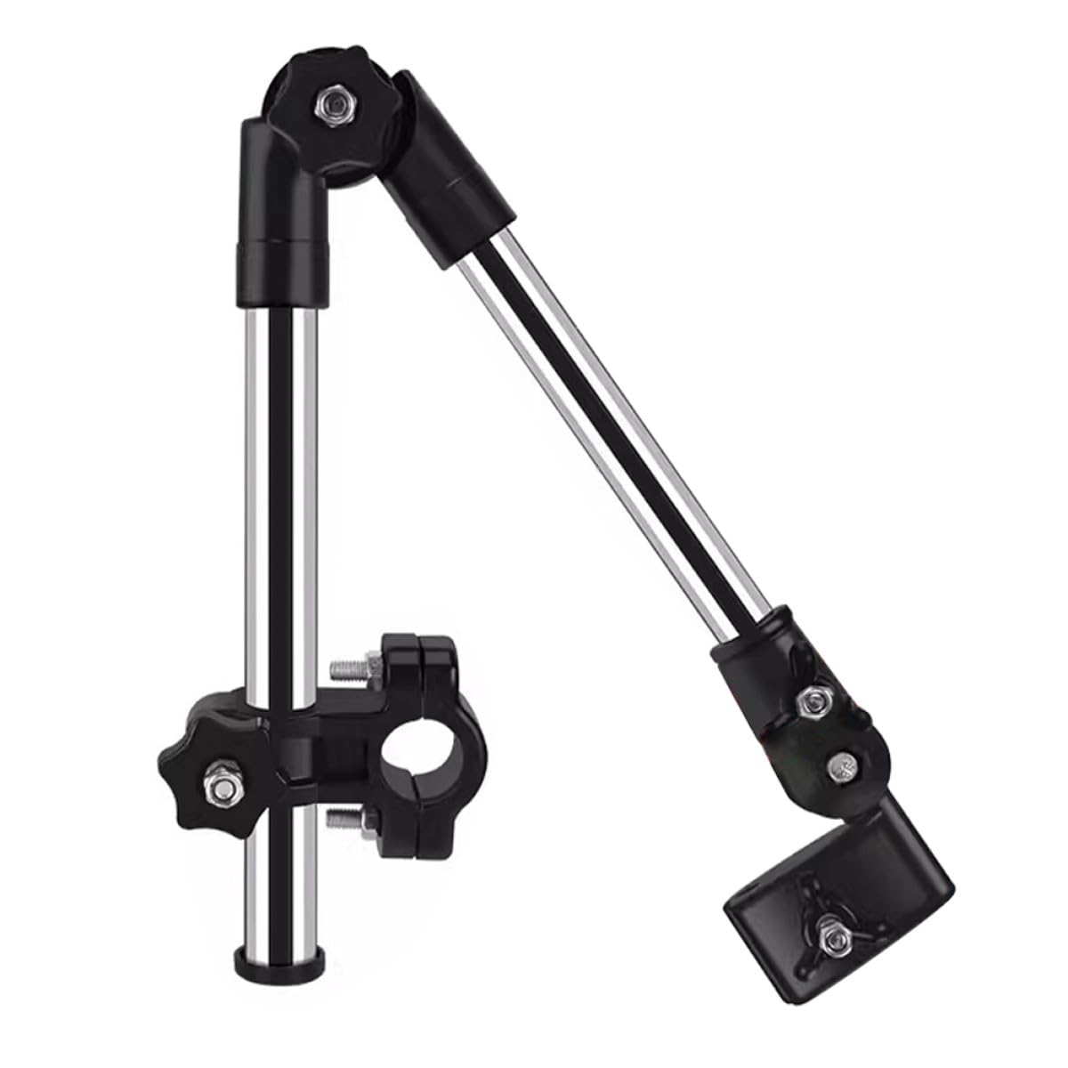 Soporte de paraguas para exteriores para usuarios de sillas de ruedas, soporte fijo de acero, protección UV y protección contra la lluvia, ideal para una vida independiente