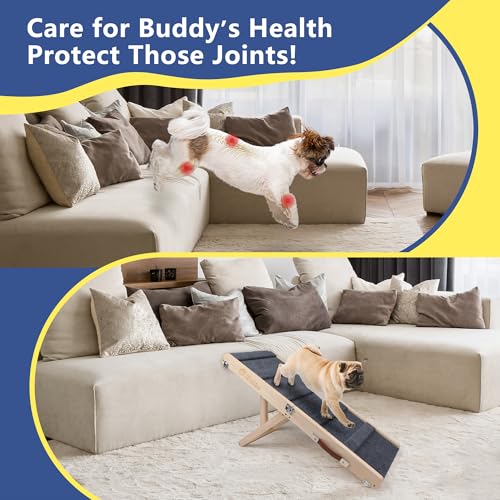 Dog-Ramp-for-Bed-Small-Dog-Ramps-for-Couch-Foldable-Dog-Car-Ramp-Wooden-Portable-Pet-Ramp-Adjustable-Height-21 Dog Ramp for Bed Small Dog Ramps for Couch Foldable Dog Car Ramp Wooden Portable Pet Ramp Adjustable Height 21