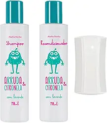 Kit Mata Piolho E Lendias Com Shampoo 190ml E Recondicionador 190ml Pente Fino Abelha Rainha