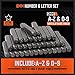 HORUSDY 37-Piece Number and Letter Stamp Set 1/4 (6mm) (A-Z & 0-9 + Stars) Punch Perfect for Imprinting Metal Stamping kit, Plastic, Wood, Leather
