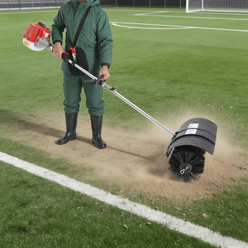 Image of 52cc Handheld Lawns Sweeper 2-Stroke Air Cooled Fuel Engine Gas Power Sweeping Broom Machine (3)