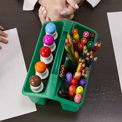 ECR4Kids 4-Compartment Small Plastic Caddy, Multipurpose Organization, Primary, 6-Pack by ECR4Kids - Used condition - Image 8