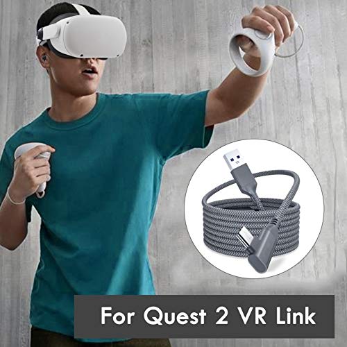 Cabo de transmissão de dados para Quest 2 VR Link, USB tipo A para C e cabo de ligação de até 40 met