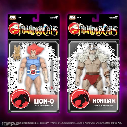 Super7 Deluxe Thundercats Monkian – 7″ Thundercats Action Figure with Accessory Classic Cartoon Collectibles and Retro Toys