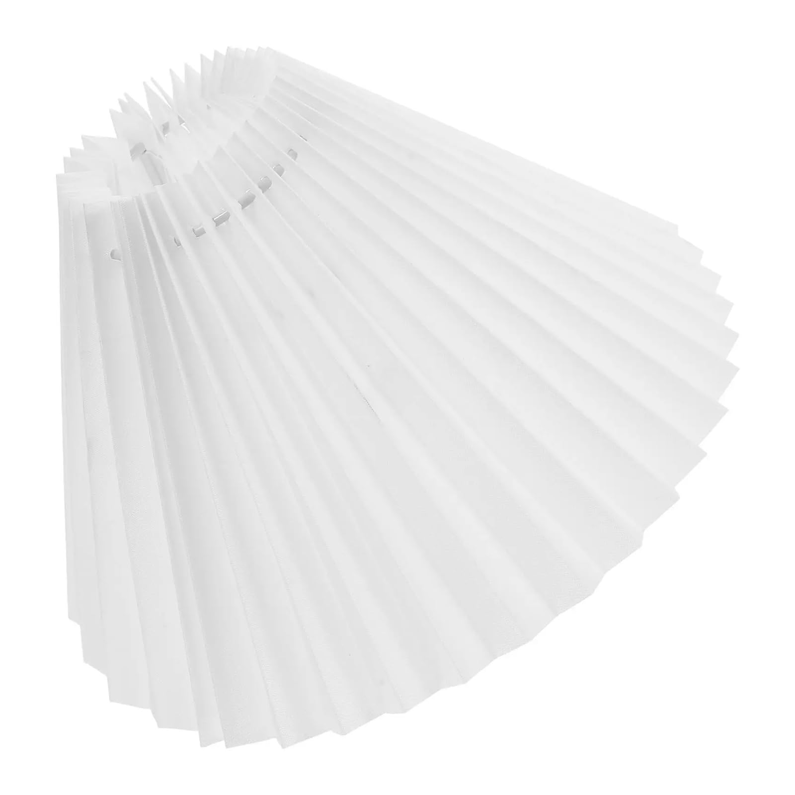 Qmvdojr White Lampshade Scalloped Wavy Shades For Table Retro Mini Detachable Easy Cleaning Bedroom Living Room Study