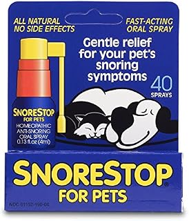 SnoreStop for Pets 40 Sprays Stop Your Pet's Snoring