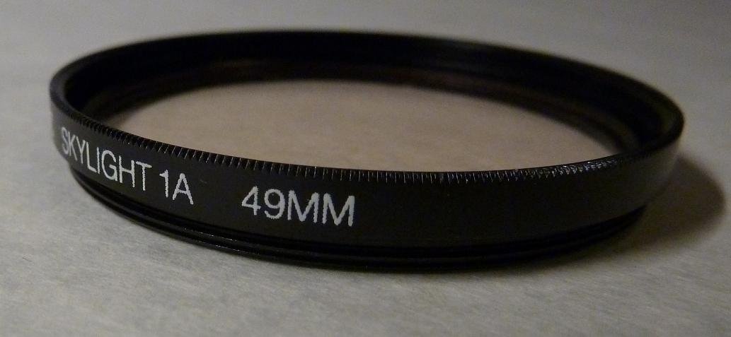 Filtre Skylight 1A 49 Mm - Pour Objectifs Photo - Réchauffe Les Couleurs Et Protège La Lentille