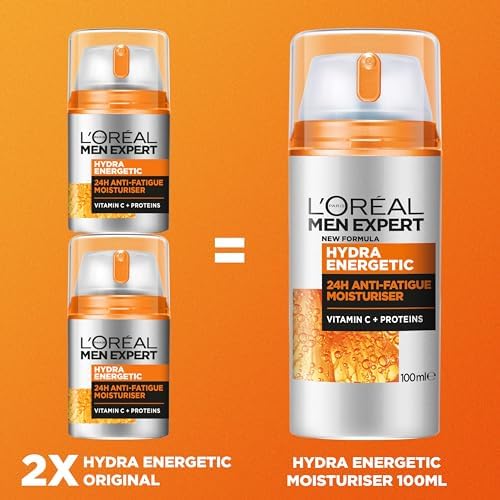 L'Oréal Men Expert Pielęgnacja Twarzy dla Mężczyzn Krem Nawilżający z Guaraną i Witaminą C - 100 ml