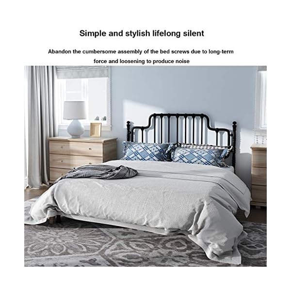 IRON The Modern And Simple Metal Bed Frame Can Be Folded, And The Princess-style Single Double Frame Bed Does Not Need To Be Installed The Load-bearing Capacity Can Reach 400 Kg - Image 3