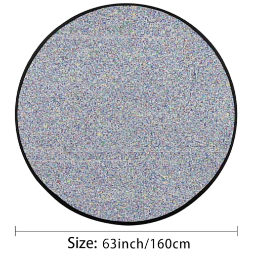 Tapis rond lavable et antidérapant pour chambre à coucher - 3