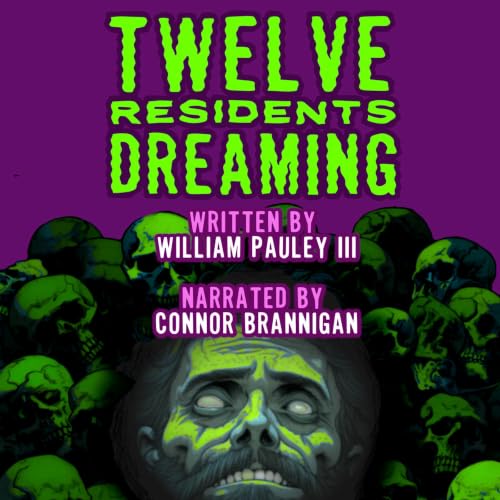 Diseño de la portada del título Twelve Residents Dreaming