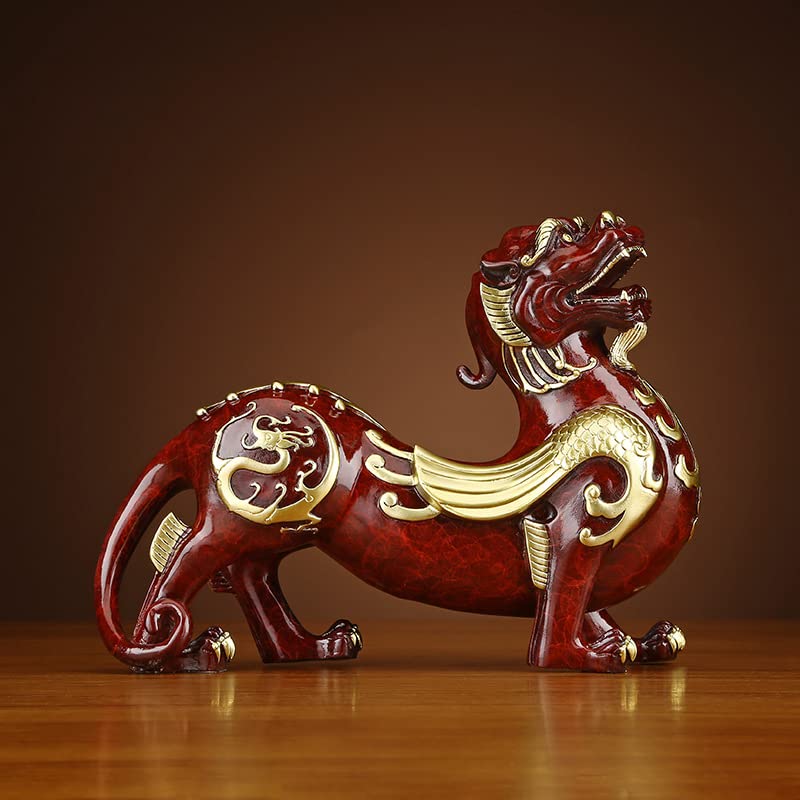 Amazon.co.jp: MOZART 創造的なカラフルな銅の獣の勇敢な装飾品