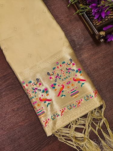 Image of DEVANGI Women's Banarasi Silk Unstitched Salwar Suit Dress Material With Dupatta