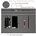 Soldering Mat Heat Resistant 932°F Magnetic Silicone Electronic Repair Mat for Cellphone, Computer, PCB board, for Soldering Station Iron Gun Workbench Protetion 15.9” x 12” Grey