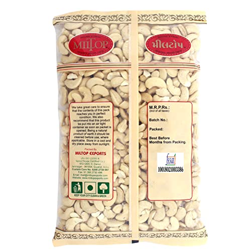 Image of Miltop Premium Big Size Cashew Nuts W240, 1 kg, Dry Fruits