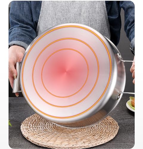 Cooking Pot hot pot pan Pot Stainless Steel - Heatproof Handle Clear Soup Pot Versatile for Home and Restaurant Use Induction Cooktop Cookware Multi Cooker 30cm - Image 7