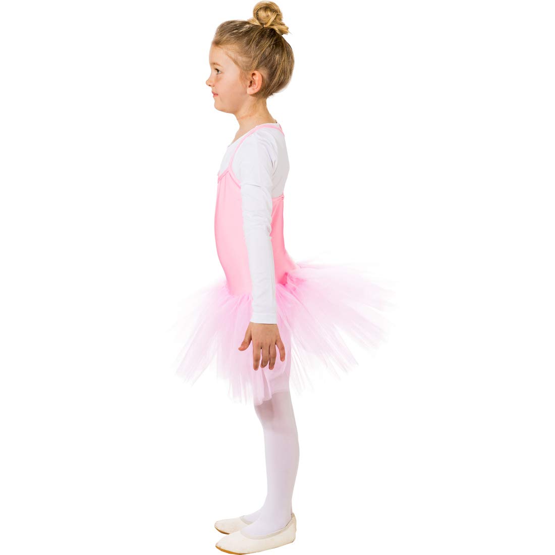 NET TOYS Ballerina-Kleid Für Mädchen Gr. 104 (3-4 Jahre) - Rosa Tutu Für Karneval & Fasching