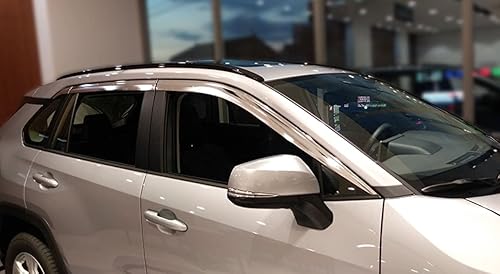 Miniatura 4 de AUTOCLOVER Protectores de Lluvia Adhesivos Visores de Ventana Juego de 6 Piezas para Toyota Rav4 2019 2020 2021 2022 2023 2024 2025  Deflectores de