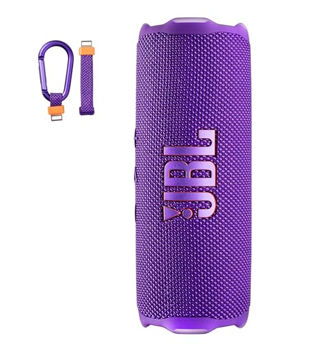 Image of JBL FLIP 7 (Purple) Waterproof Portable Speaker Bundle with X-Halo Hardcase (Black)