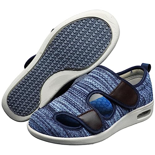 Women's Slip On Shoes with Arch Support, Breathable, for Swollen Feet and Edema Relief, Soft Leather Upper, Easy to Put On and Take Off - Main Image