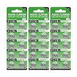 10/20/30/40個入り LR1130 AG10電池高容量ボタン電池 68mAh 1.55V信頼性の高い電力供給 幅広い互換性 カーキーホルダー、腕時計、リモコン、電卓などに最適