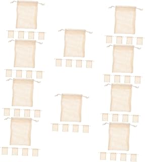 ABOOFAN 50 Peças Saco De Armazenamento De Sabão Purificador De Sabão Purificador De Corpo Bolsa De Sabão Sacos De Sabão Para Barras De Sabão Barra Esfoliante Ferramenta De Trança De Sabão