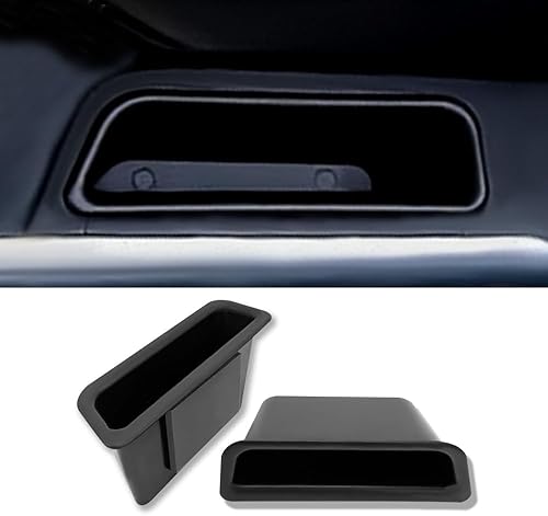 Miniatura 2 de Middrivr 2 cajas de almacenamiento lateral para puerta de automóvil, bandeja de plástico ABS para reposabrazos lateral, bolsillo para teléfono,