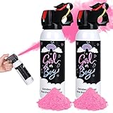 Baby Gender Reveal Fire Extinguisher; Spray Colorato con Polvere Fumogena; Idea per una Festa di Rivelazione del Genere del Bambino Sicura al 100% ed Ecologica(Pink）