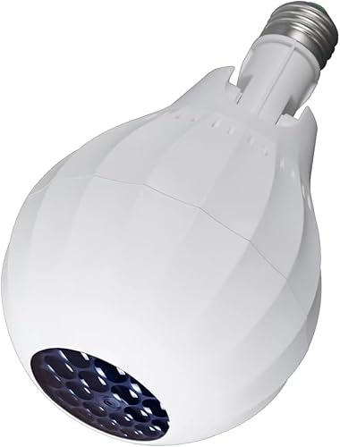 Spevert Luces LED de copo de nieve con rotación automática, luces de Navidad, lámpara LED móvil E27, base E27, luz de escenario de bola de cristal