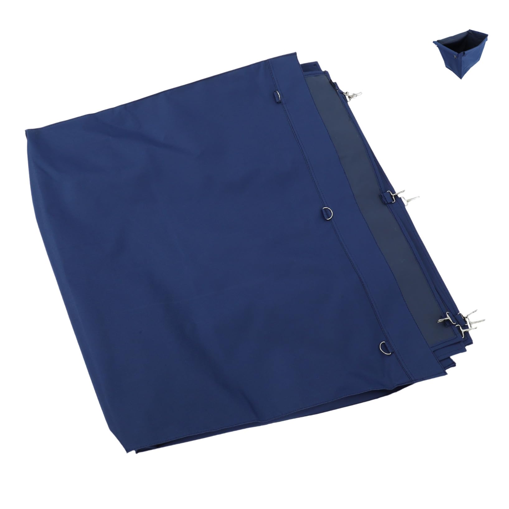 Bolsa de Lavandería Extraíble de Tela Oxford Azul para Carrito de Limpieza, Forro para Cesta de Ropa Sucia, Bolsa de Almacenamiento Amplia Adecuado para Uso en Carritos