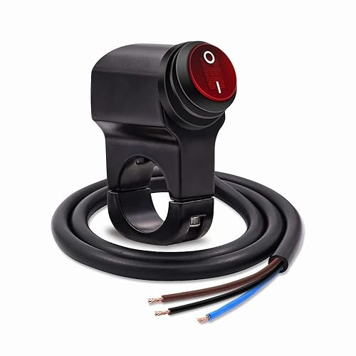 Miniatura 1 de Interruptor de manillar de motocicleta resistente al agua sólido de aleación AL IP68, interruptor de luz Ourbest de 12 V, se adapta a manillares de