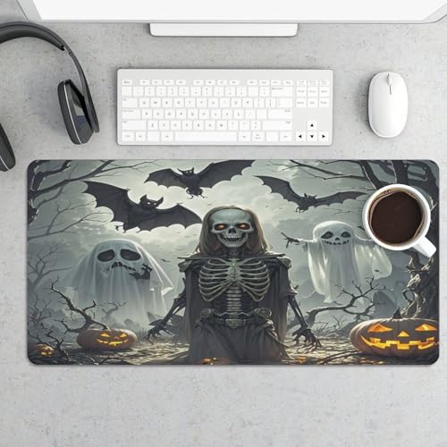 Bat Skull Pattern Mouse Pad grande antideslizante miniatura 5